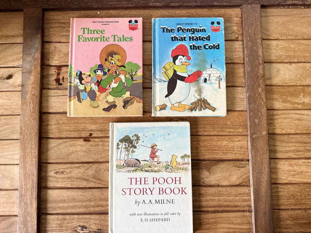 Vintage Disney and Winnie the Pooh kids books