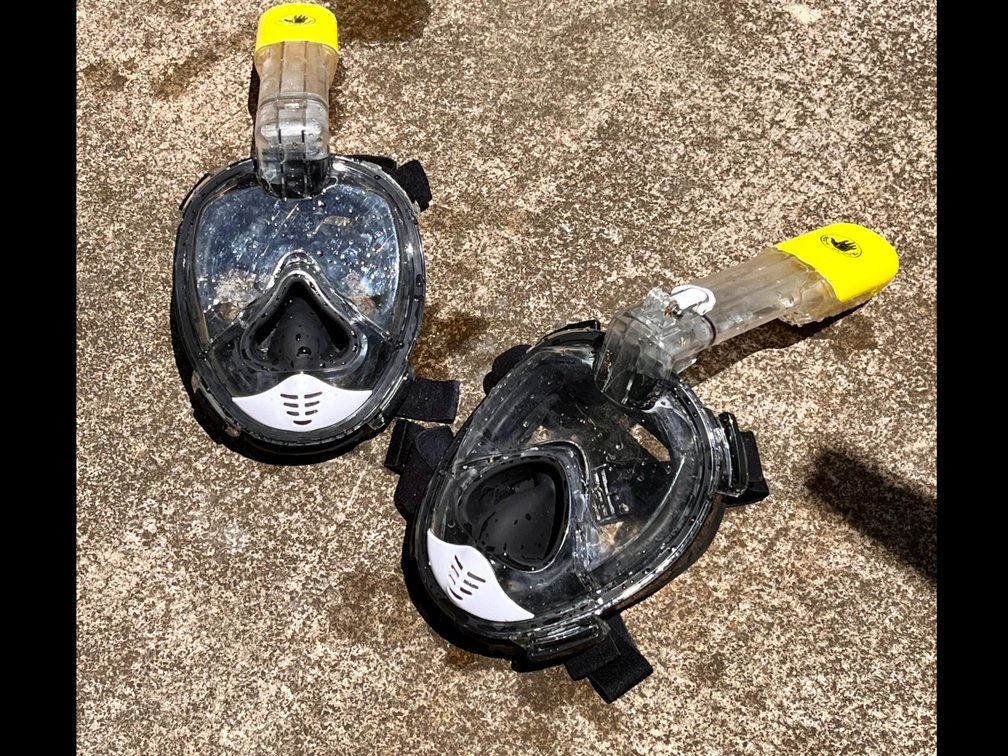 (X’s 2) Face Snorkel Masks 