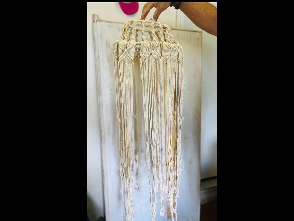 (X's 2) Macrame Light Holders 