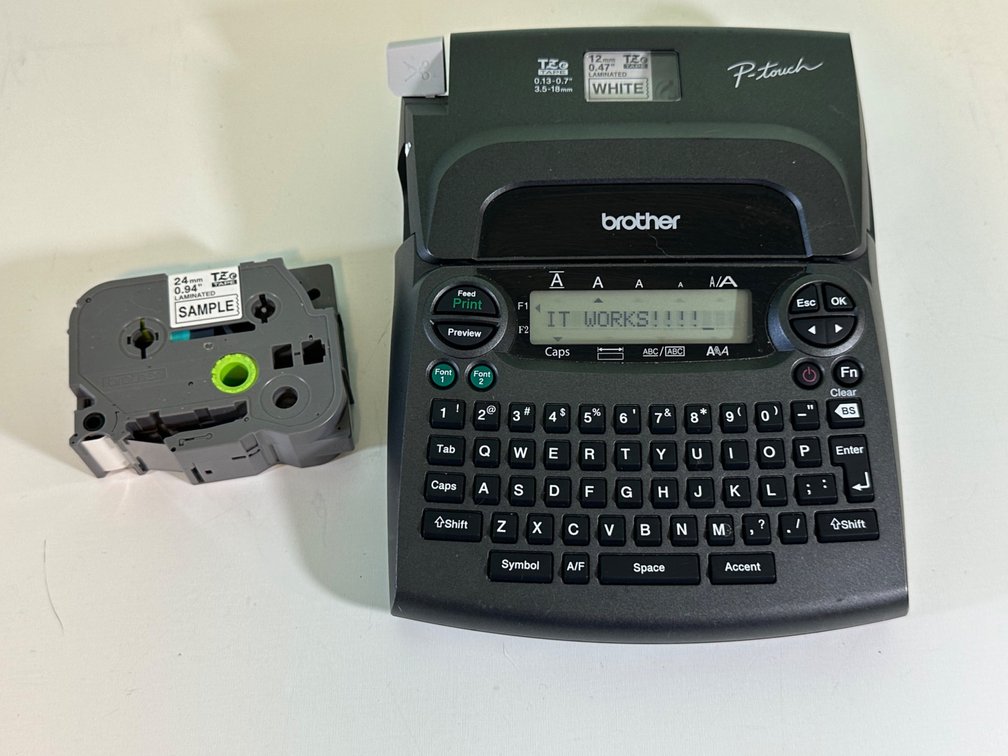 Brother P-touch Label Maker - Model PT-1890, Working Condition, Battery Operated