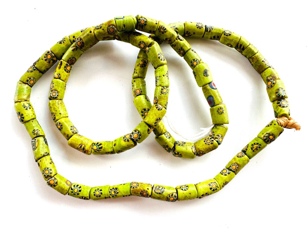 Venetian Millefiori African Trade Bead Necklace