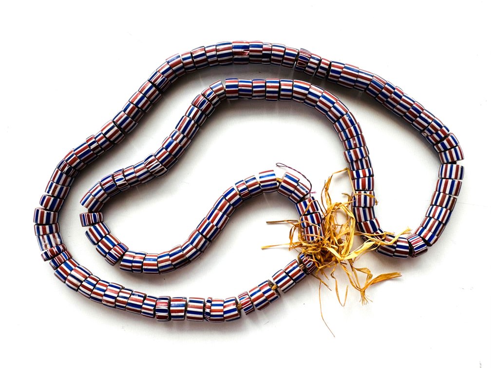 Venetian Millefiori African Trade Bead Necklace