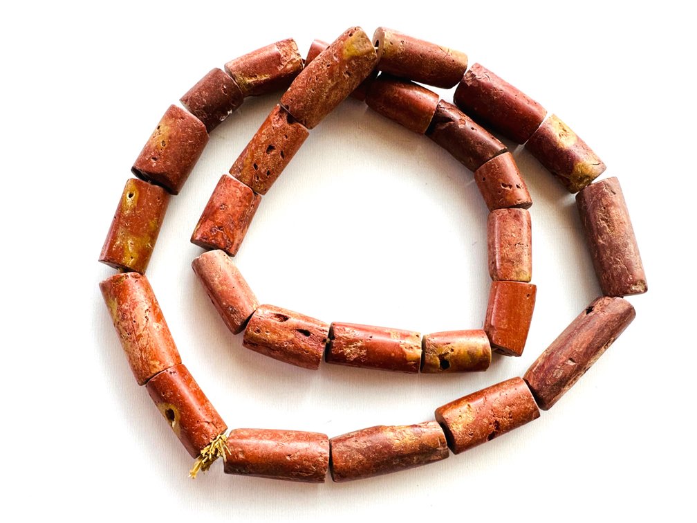 African Bauxite Bead Necklace