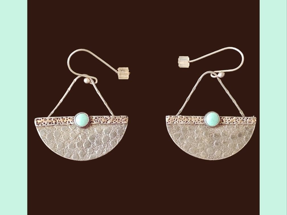 Alpenglow Jewelry Sterling Silver and Turquoise Earrings