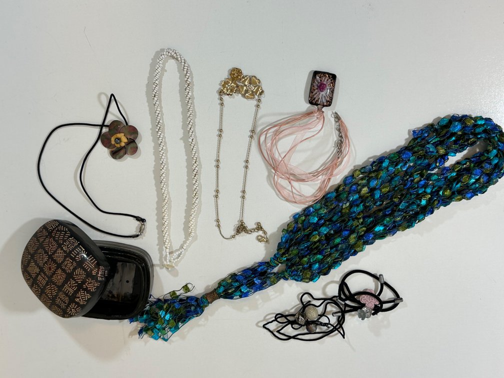 Eclectic Fashion Jewelry Lot - Multi-Style Necklaces & Accessories