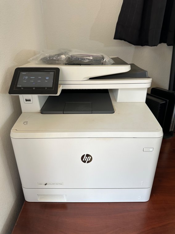 HP Color LaserJet Pro MFP M477fdw Printer - Multi-Function, Refer to Photos for Details
