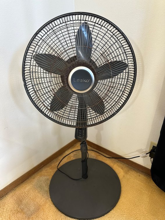 Lasko Stand-Up Floor Fan - Approx. 42" Height with Adjustable Settings
