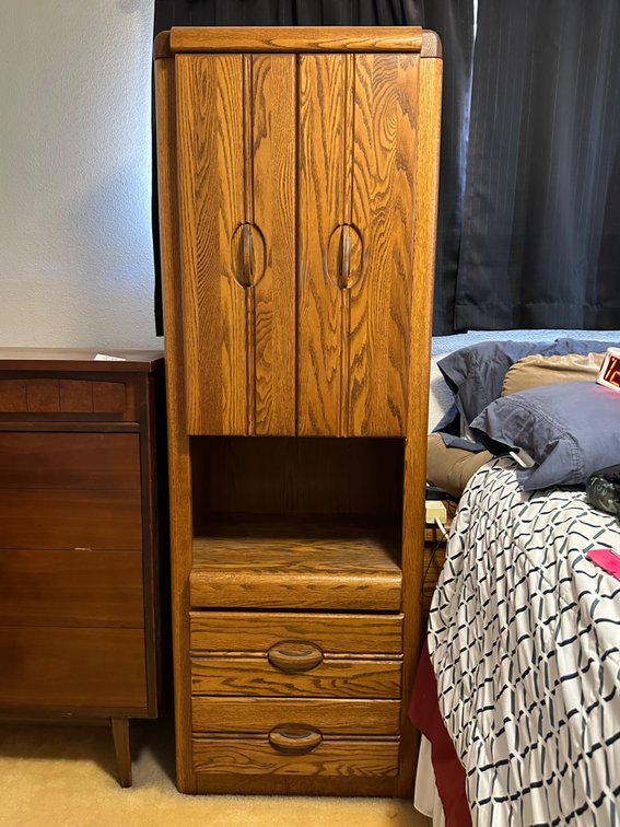 Unique Oak Dresser-Cabinet Combo – Perfect for Storage & Display