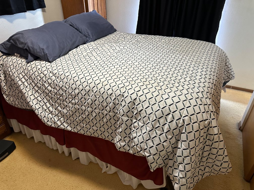 (X's 6) Complete Queen Bedding Set – 2 Comforters, Sheet Set, Mattress Protector, Pillows & Bed Skirt