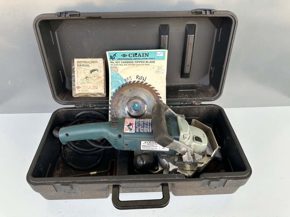 Crain H.D. Undercut Saw Model #825 – Heavy-Duty Professional Saw with Accessories