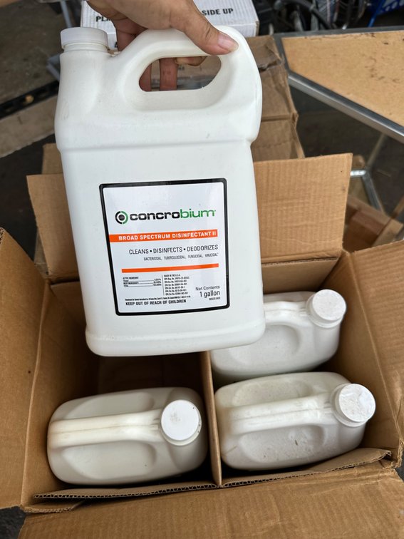 (X's 4)Four Gallons of Concrobium Broad Spectrum Disinfectant II - Cleaning, Disinfecting, and Deodorizing Solution