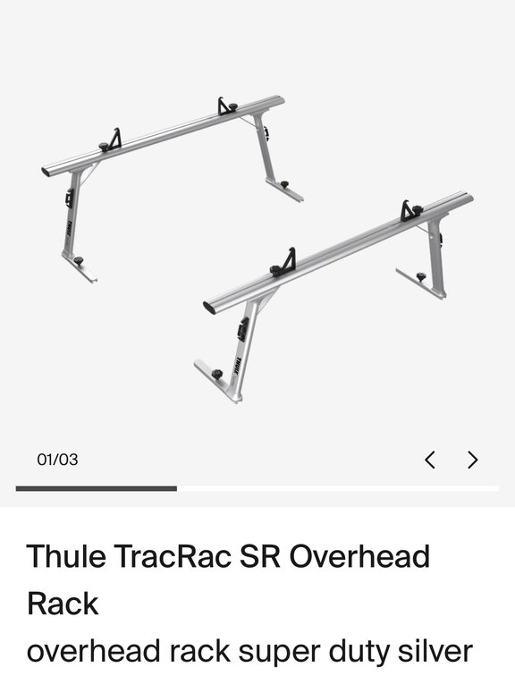 Thule TracRac SR Overhead Rack - Model 43003XT