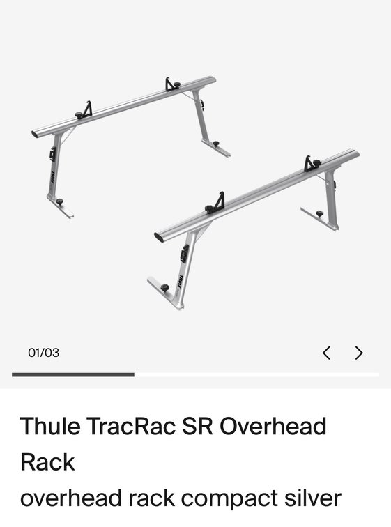 Thule TracRac SR Overhead Rack - Model 43001XT