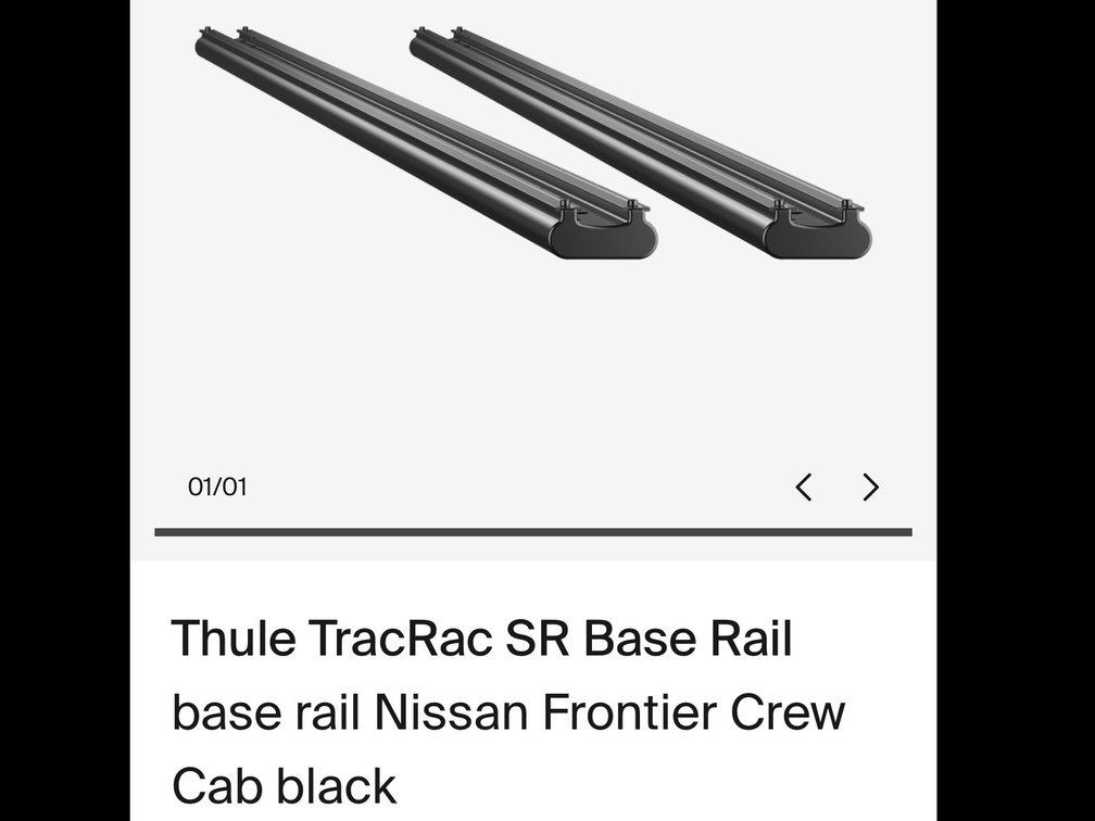 Thule TracRac SR Base Rail - Model 21603