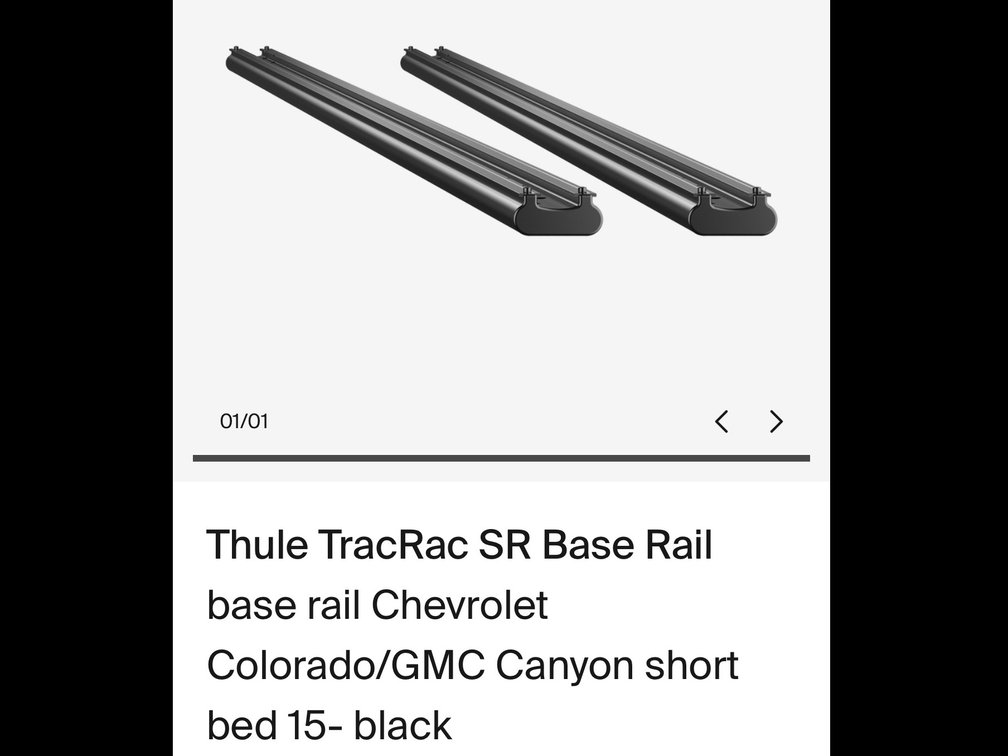 Thule TracRac SR Base Rail - Model 21783