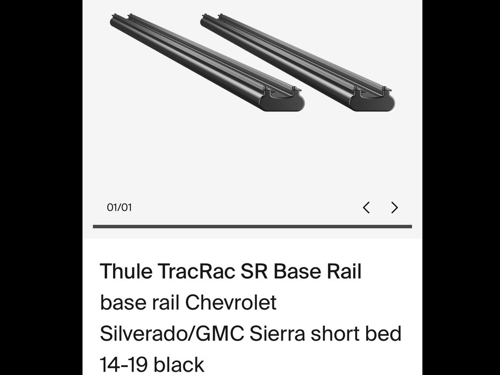 Thule TracRac SR Base Rail - Model 21781