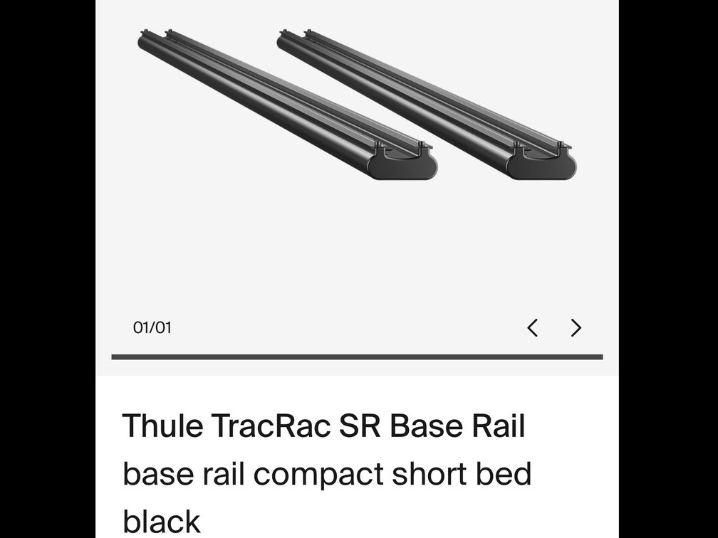 Thule TracRac SR Base Rail - Model 21600