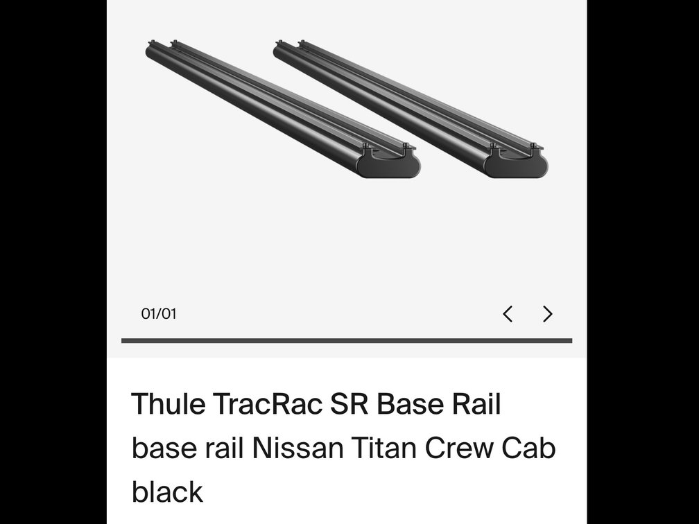 Thule TracRac SR Base Rail - Model 21606