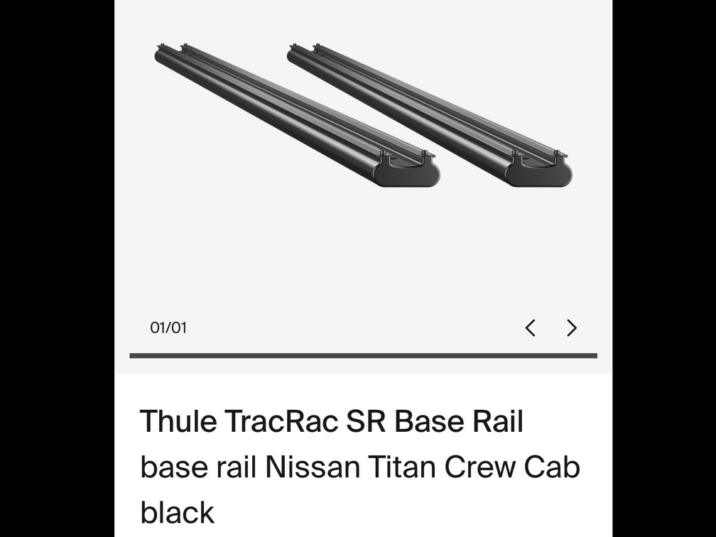 Thule TracRac SR Base Rail - Model 21606
