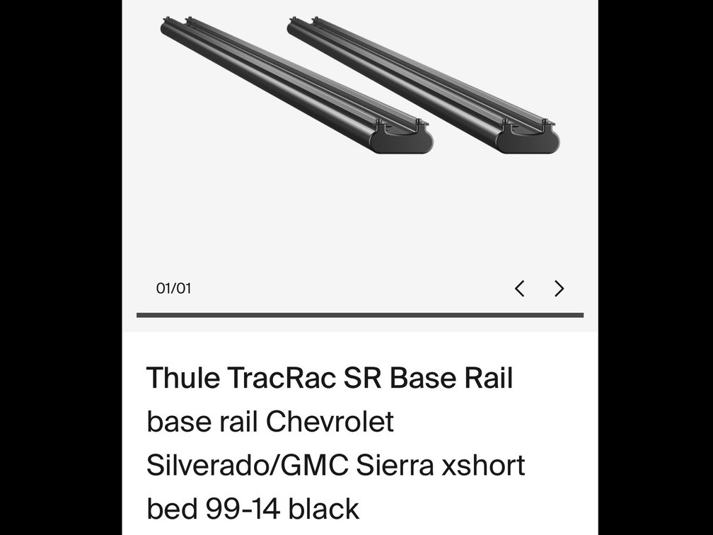 Thule TracRac SR Base Rail - Model 21608