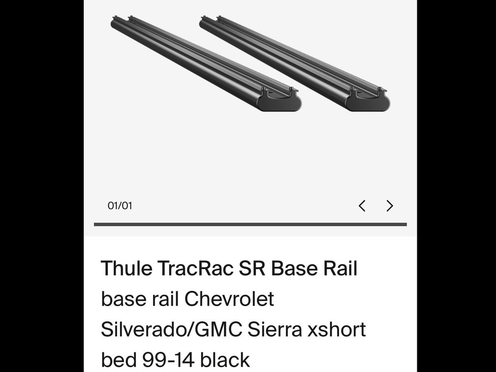 Thule TracRac SR Base Rail - Model 21608