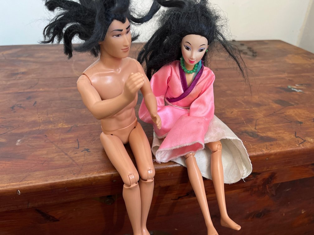 Vintage Articulated Mulan Barbies