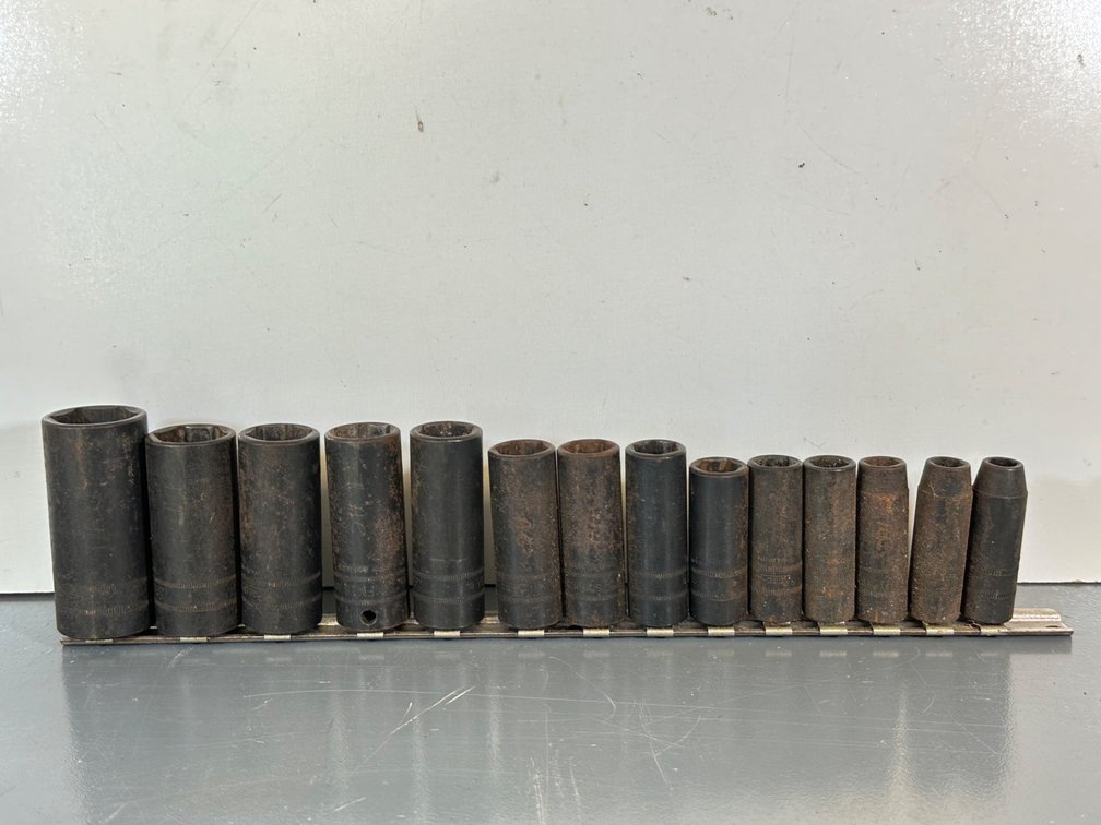 Snap-On 3/8" Drive Deep Impact Socket Set - 14 Pieces (3/8" to 1 1/4")