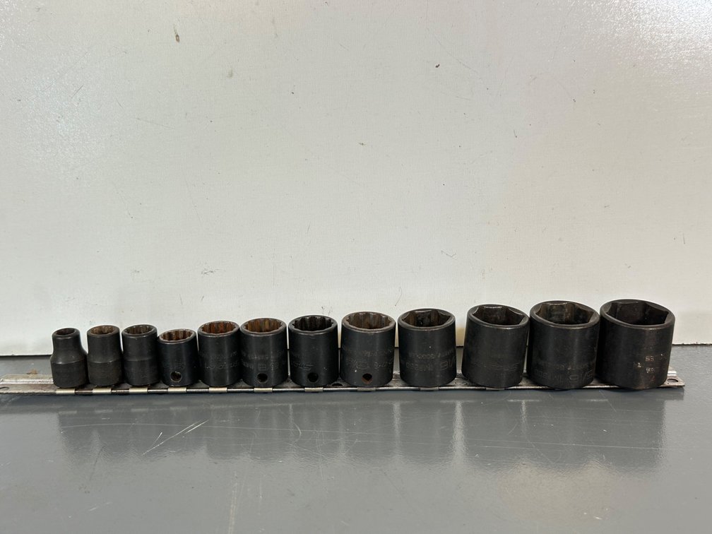 Snap-On 3/8" Drive Standard Impact Socket Set - 12 Pieces - Various Sizes