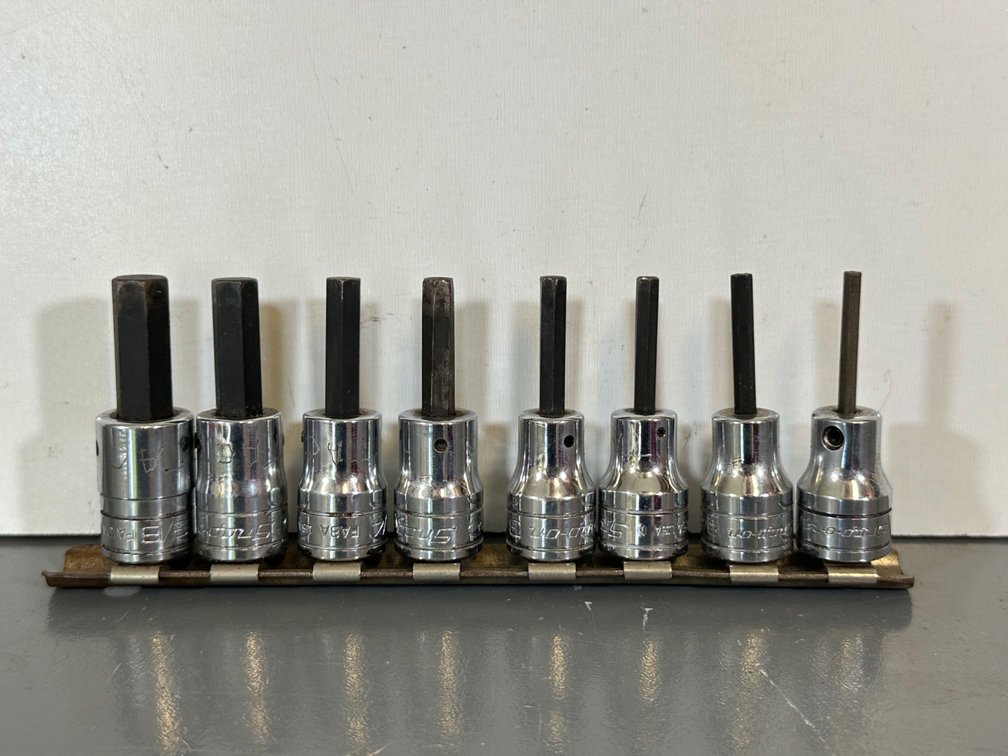 Snap-On SAE Hex Driver Socket Set - 8 Pieces (1/8" to 3/8")