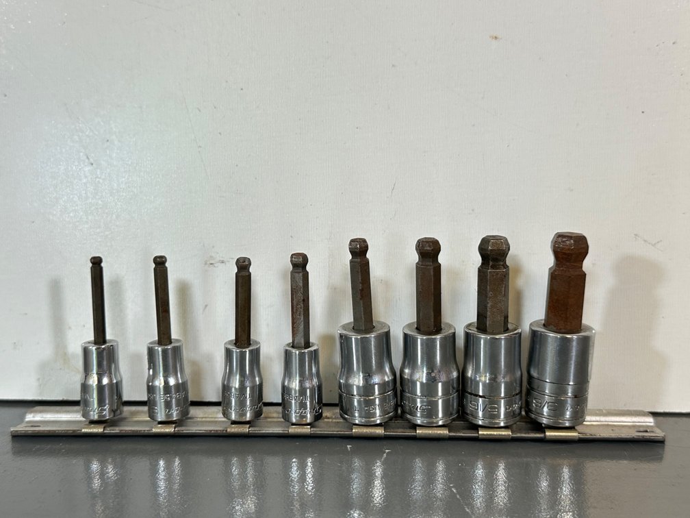 Snap-On Metric Ball-End Hex Driver Socket Set - 8 Pieces
