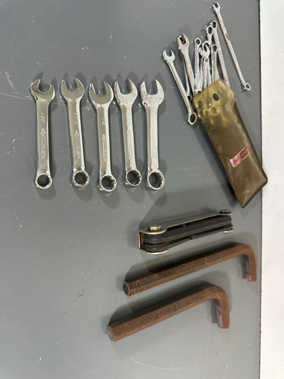 Various Brand Compact Wrench Set with Allen Keys and Tools