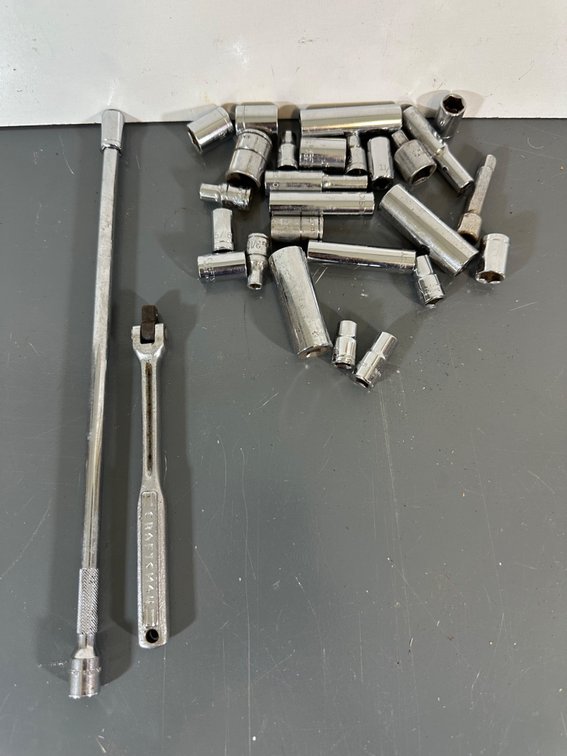 Assorted Metric and Standard Sockets with Extensions