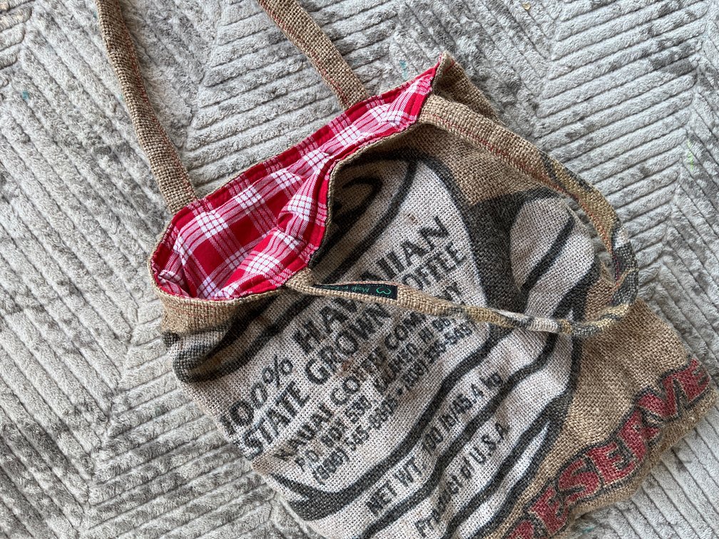 Kauai Coffee Bag with Palaka Lining