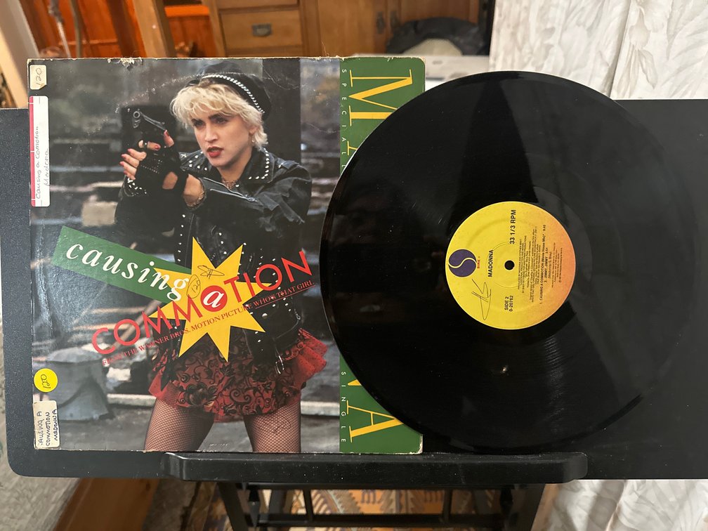 Madonna causing commotion motion picture vinyl album