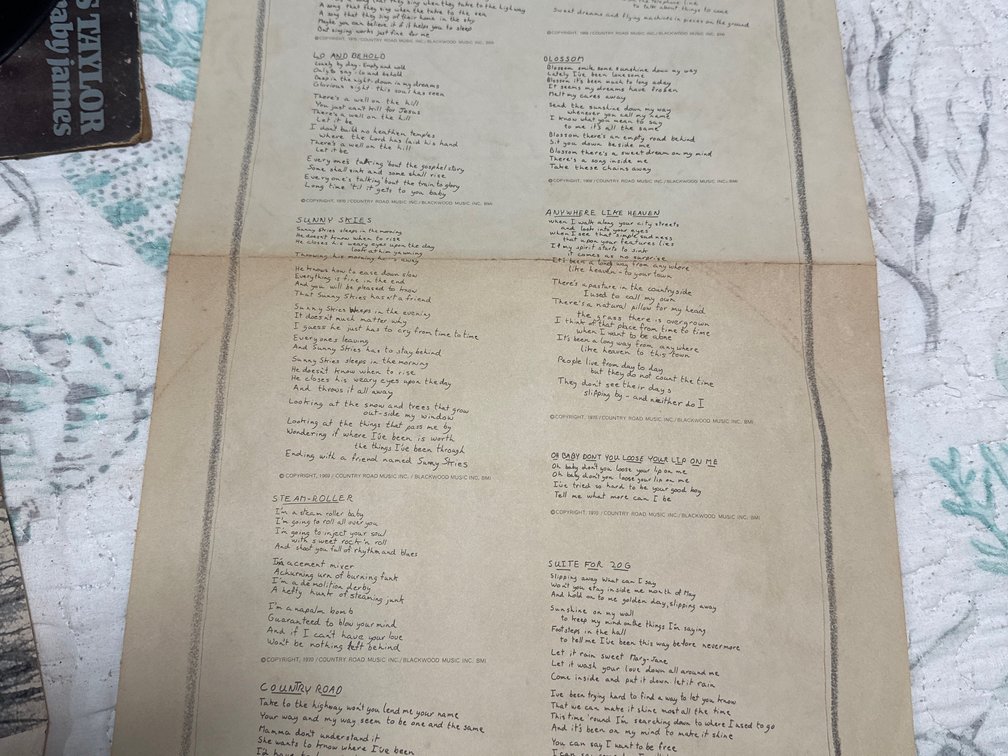James Taylor, sweet baby James vinyl album