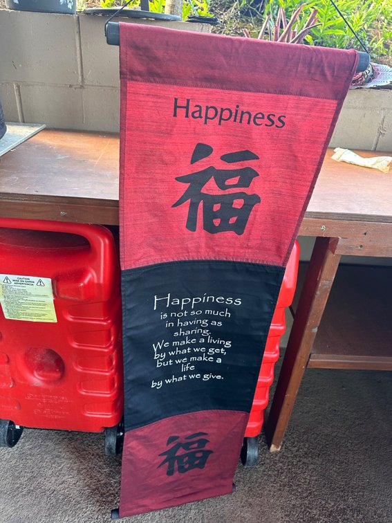 Happiness, scroll
