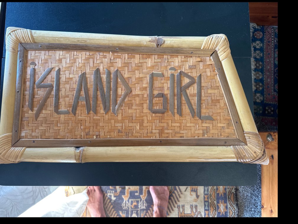 Island girl bamboo island decor