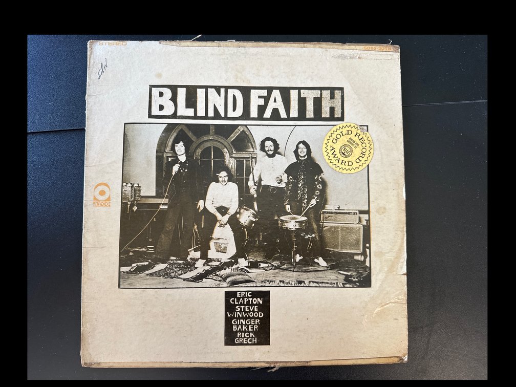 Blind Faith vinyl album with Eric Clapton Steve Winwood Ginger Baker and Rick Grech