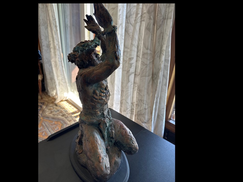 Signed art piece of Hawaiian male
