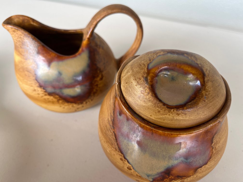 Sango Creamer and Sugar Set