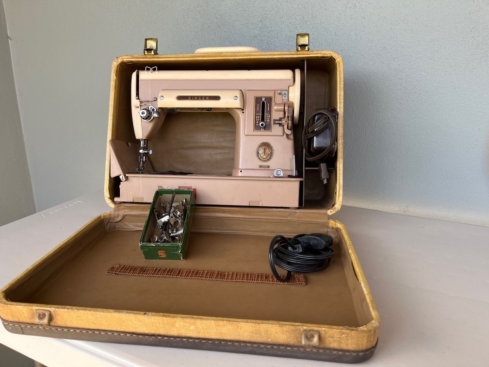 Vintage Sewing Machine and Case