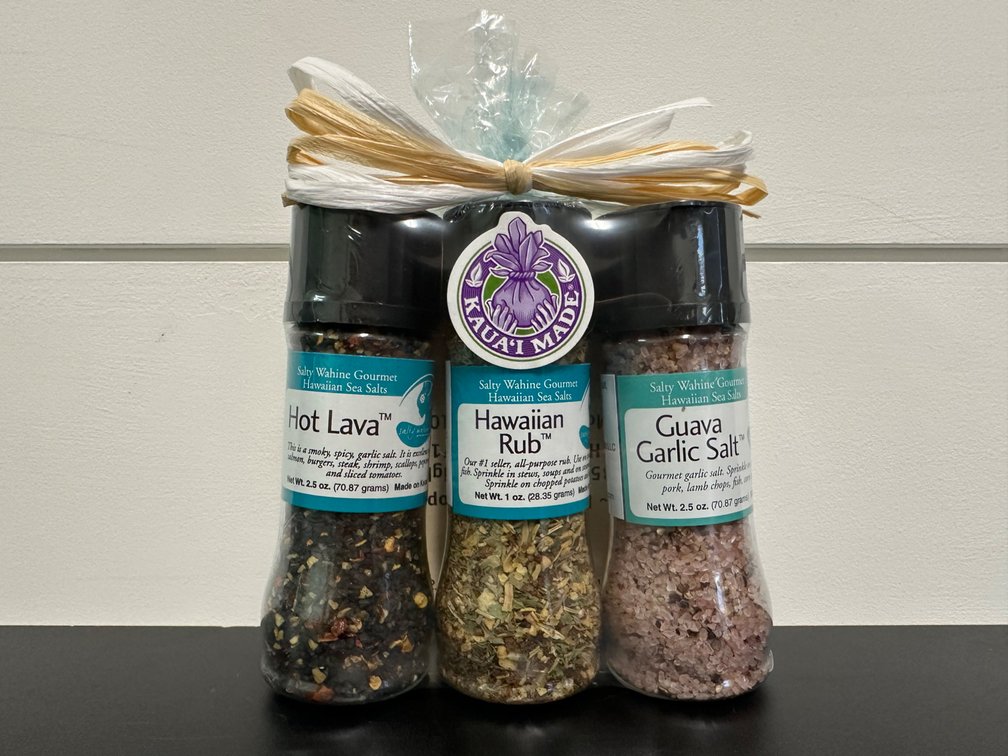 Salty Wahine 3pc Mini Grinder Set – Flavorful Hawaiian Delights