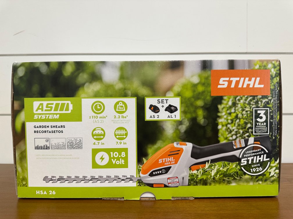 Stihl HSA26 Battery-Operated Garden Shears – New in Box
