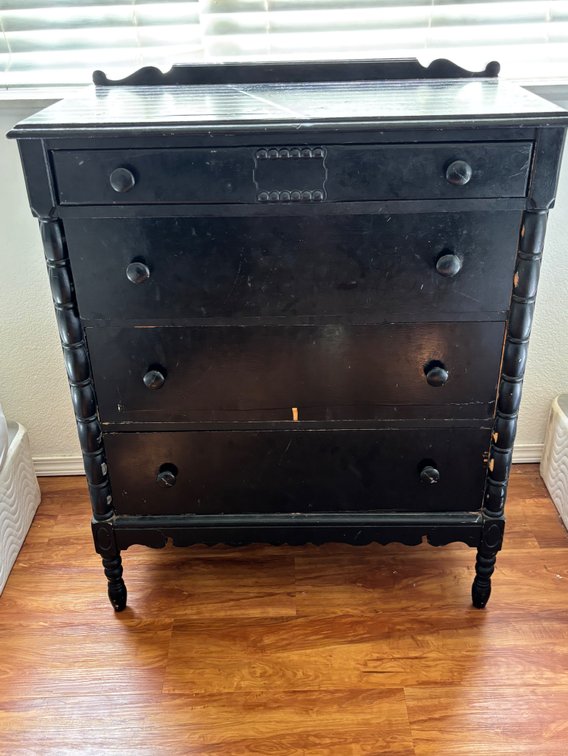 Vintage Painted 3 Drawer Chest of Drawers