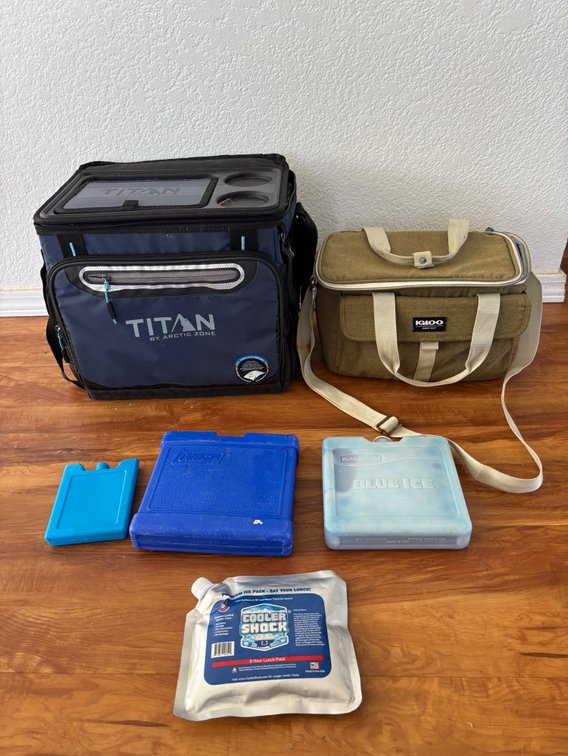 Coolers and Icepacks