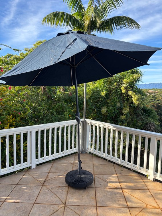 Sunbrella Outdoor Umbrella with Stand