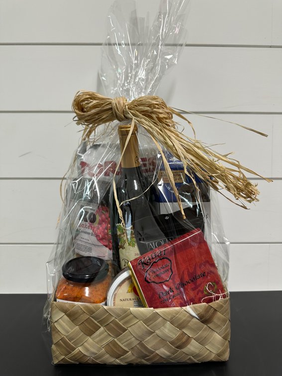 "Wine Shop Red Wine Gift Basket" Donated by Cushnie Construction