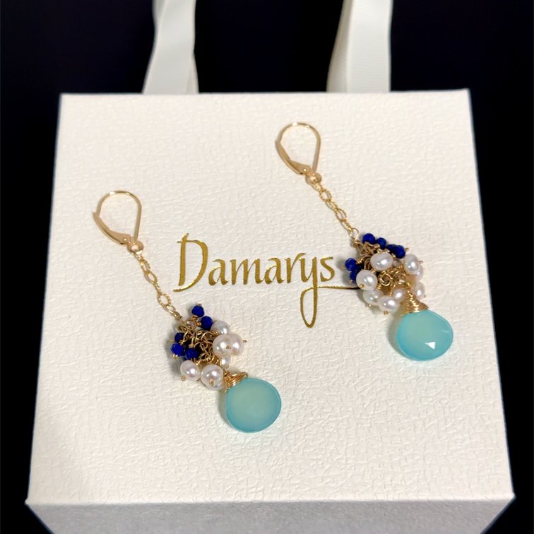 Ocean-Inspired Earrings by Wai Kai Luxury Jewelry Designs