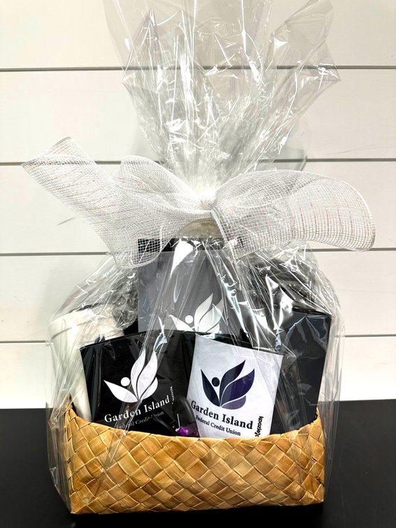Garden Island FCU Logo Gift Basket 