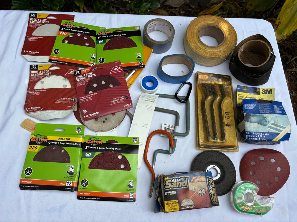Sandpaper and Other Miscellaneous Items
